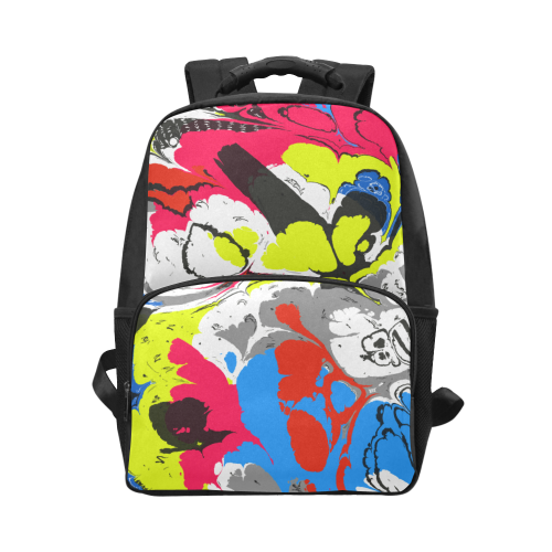 Colorful distorted shapes2 Unisex Laptop Backpack (Model 1663)