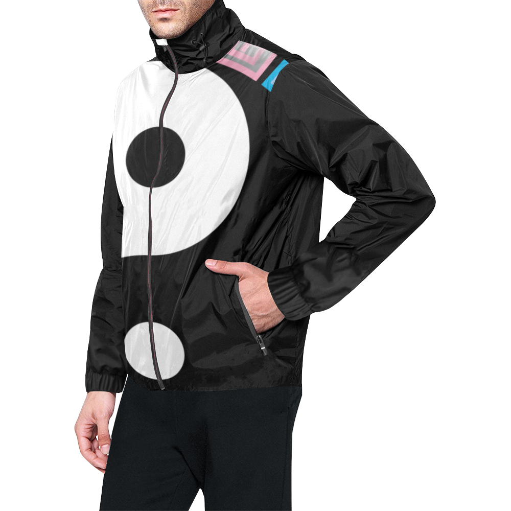 Yin and Yang Unisex All Over Print Windbreaker (Model H23)