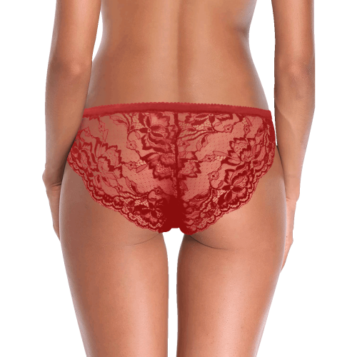 Canada Flag Panties Women's Lace Panty (Model L41)
