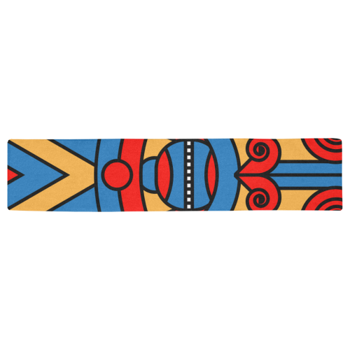 Aztec Maasai Lion Tribal Table Runner 16x72 inch