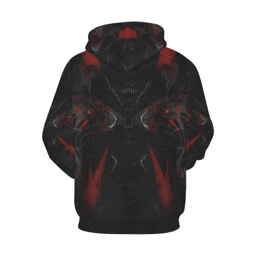 Alien Teeth Crew All Over Print Hoodie for Men (USA Size) (Model H13)