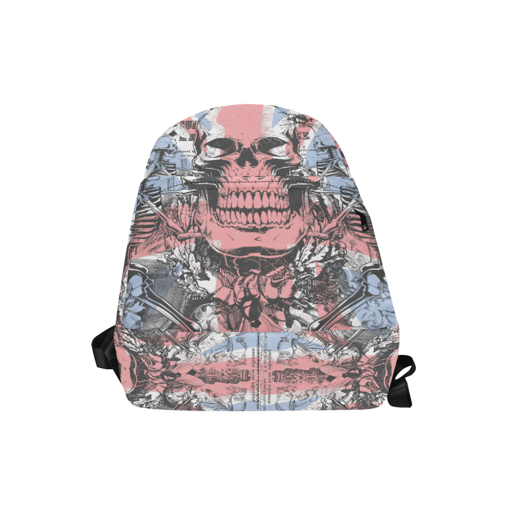 British flag with skull and bones Unisex Classic Backpack (Model 1673)