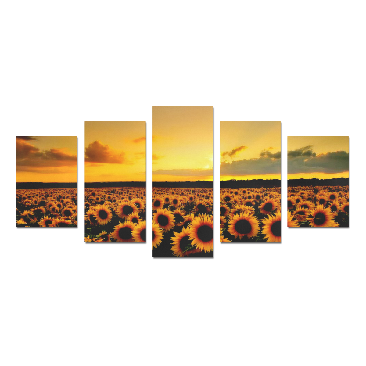 Sunflower Lover Canvas Print Sets D (No Frame)