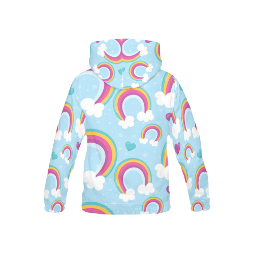 Rainbow Sky All Over Print Hoodie for Kid (USA Size) (Model H13)