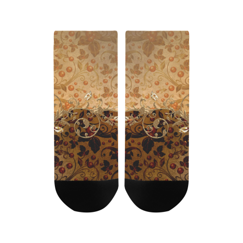 Wonderful decorative floral design Women's Ankle Socks