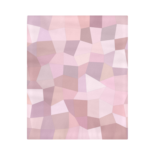Pastel Pink Mosaic Duvet Cover 86"x70" ( All-over-print)