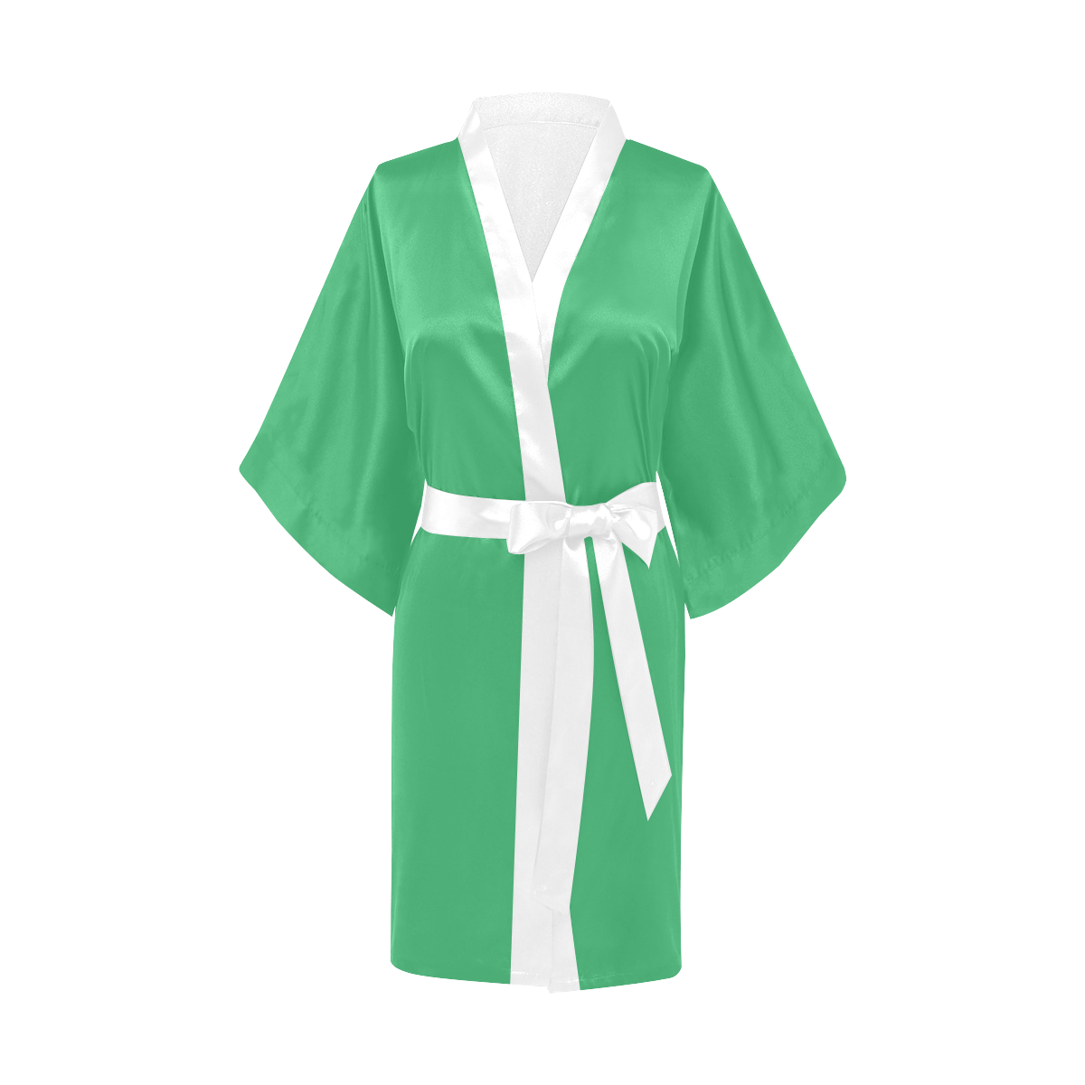 color medium sea green Kimono Robe