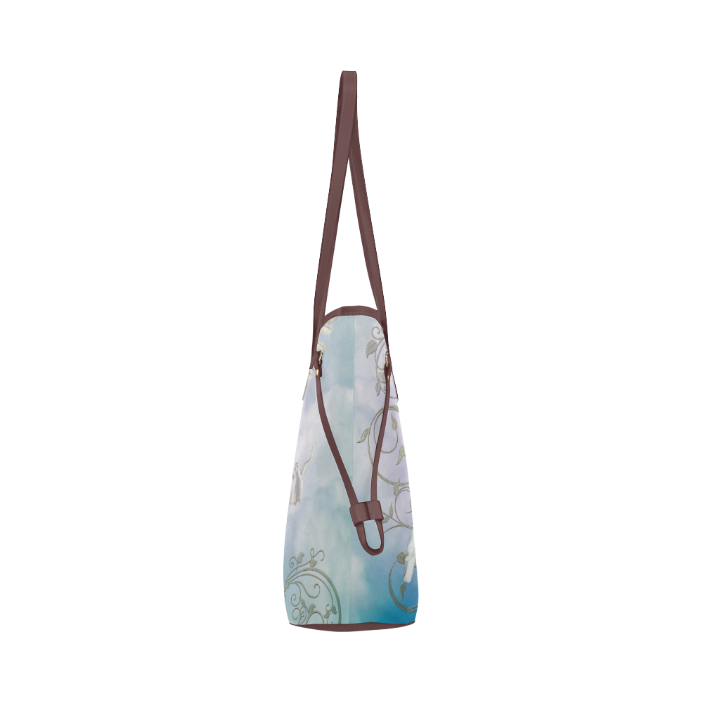 Fairy in the sky Clover Canvas Tote Bag (Model 1661)
