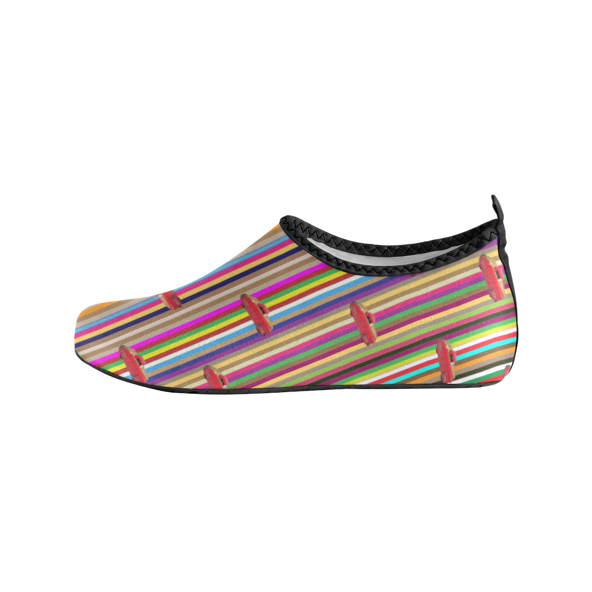 Stripes n Cars Kids' Slip-On Water Shoes (Model 056)