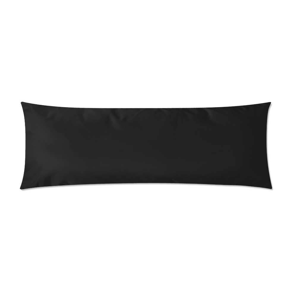 fancy black adn red swirls long zippered pillow case by FlipStylez Designs Custom Zippered Pillow Case 21"x60"(Two Sides)