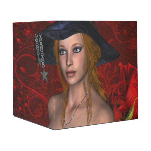 Beautiful steampunk lady, awesome hat Gift Wrapping Paper 58"x 23" (5 Rolls)