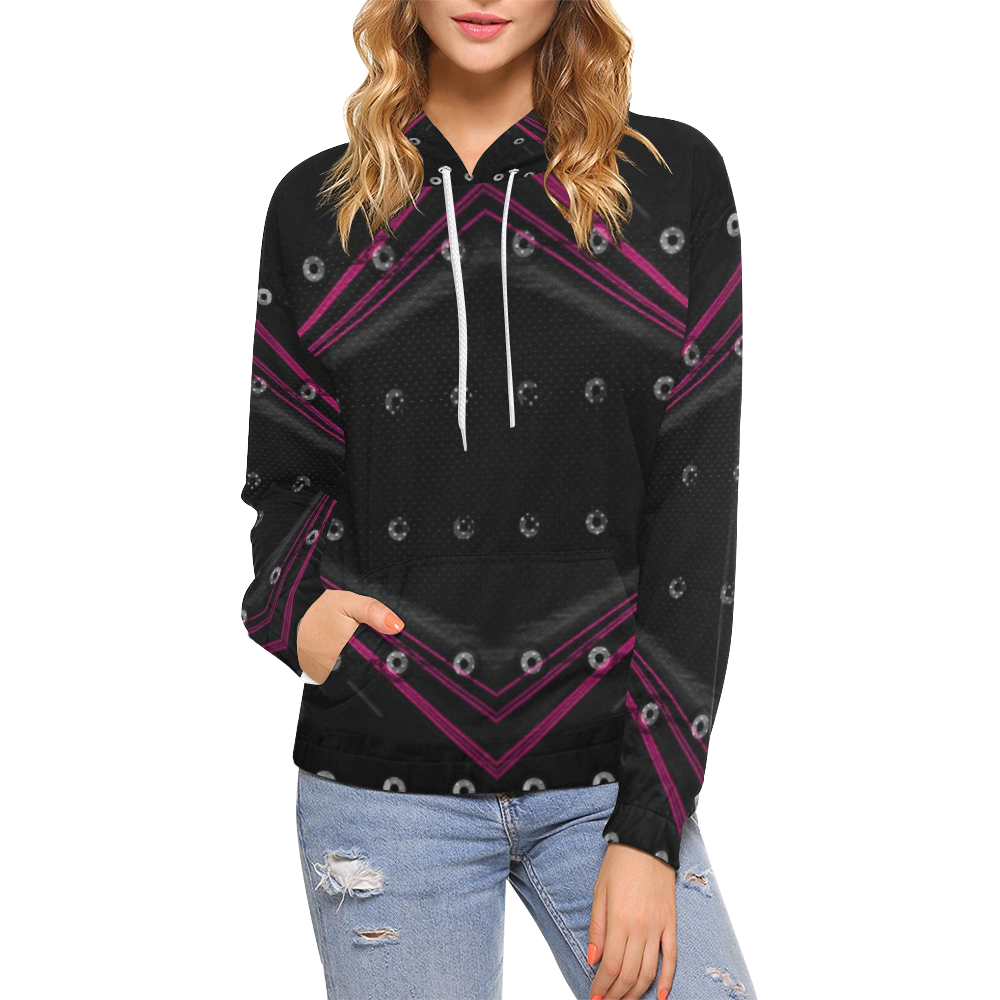 10000 art324 47 All Over Print Hoodie for Women (USA Size) (Model H13)