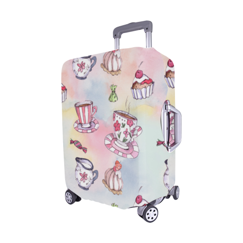 Coffee and sweeets Luggage Cover/Medium 22"-25"