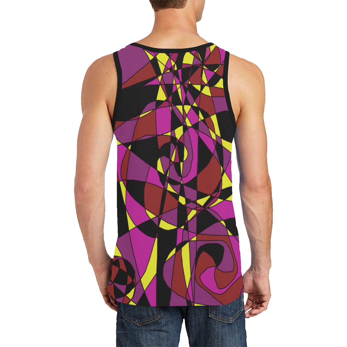 Multicolor Abstract Design S2020 Men's All Over Print Tank Top (Model T57)