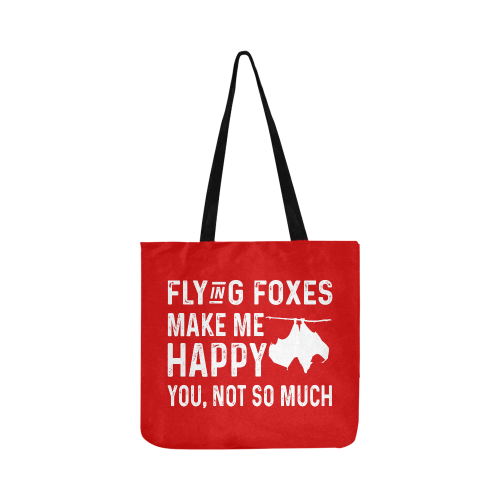 Flying foxes make me happy Reusable Shopping Bag Model 1660 (Two sides)