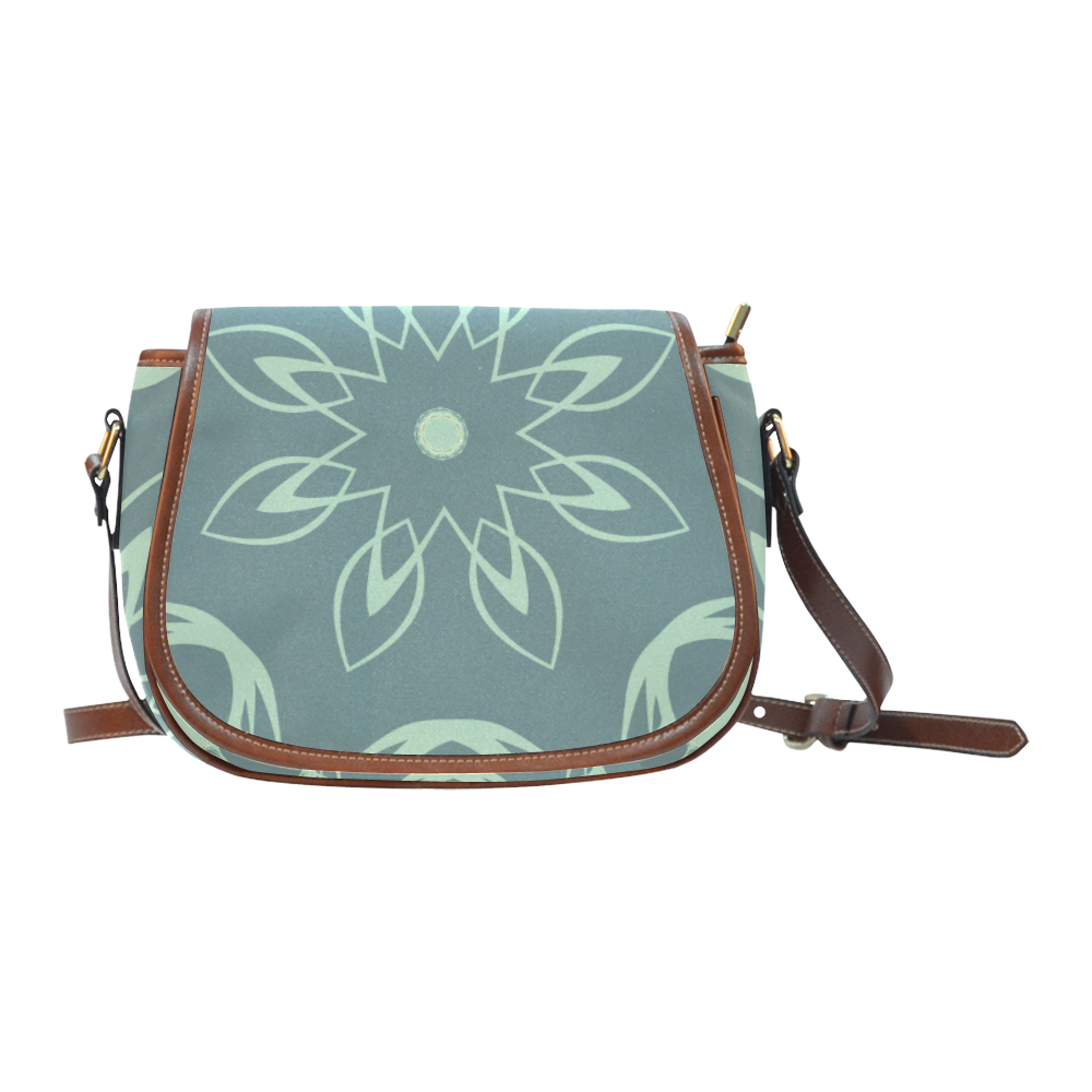 Soft Petals Saddle Bag/Small (Model 1649) Full Customization