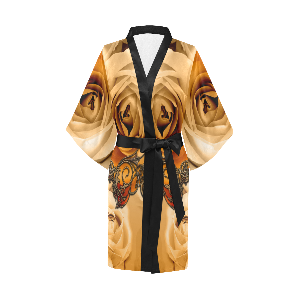 Vintage design, roses Kimono Robe