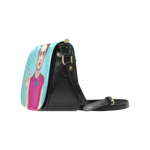FRIDA IN THE PINK Classic Saddle Bag/Small (Model 1648)
