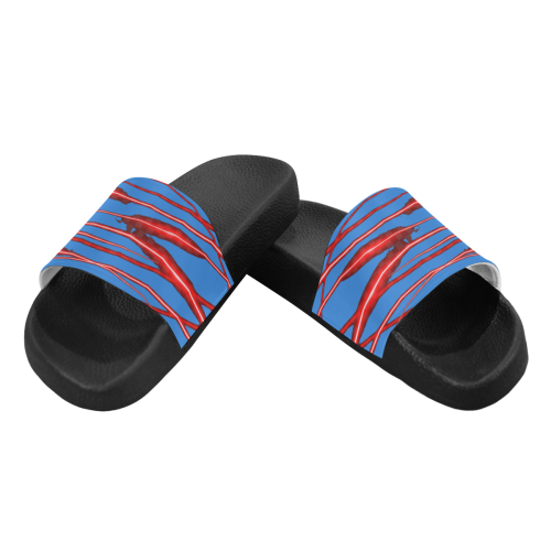 PearLemon SandalRedMen2 Men's Slide Sandals/Large Size (Model 057)