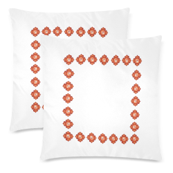 root chakra Custom Zippered Pillow Cases 18"x 18" (Twin Sides) (Set of 2)