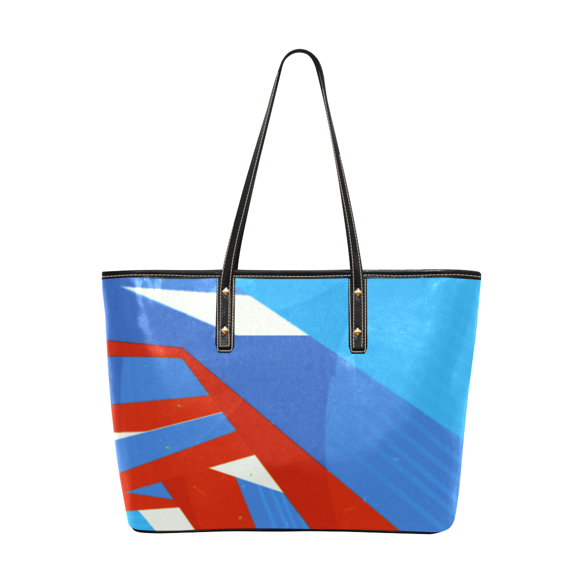 Abstract Pop Art v3 Chic Leather Tote Bag (Model 1709)