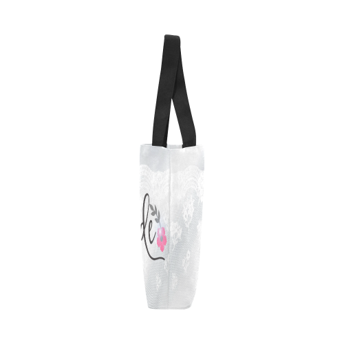 FD's Wedding Collection- Bride w/gold wedding rings White Tote Bag 53086 Canvas Tote Bag (Model 1657)