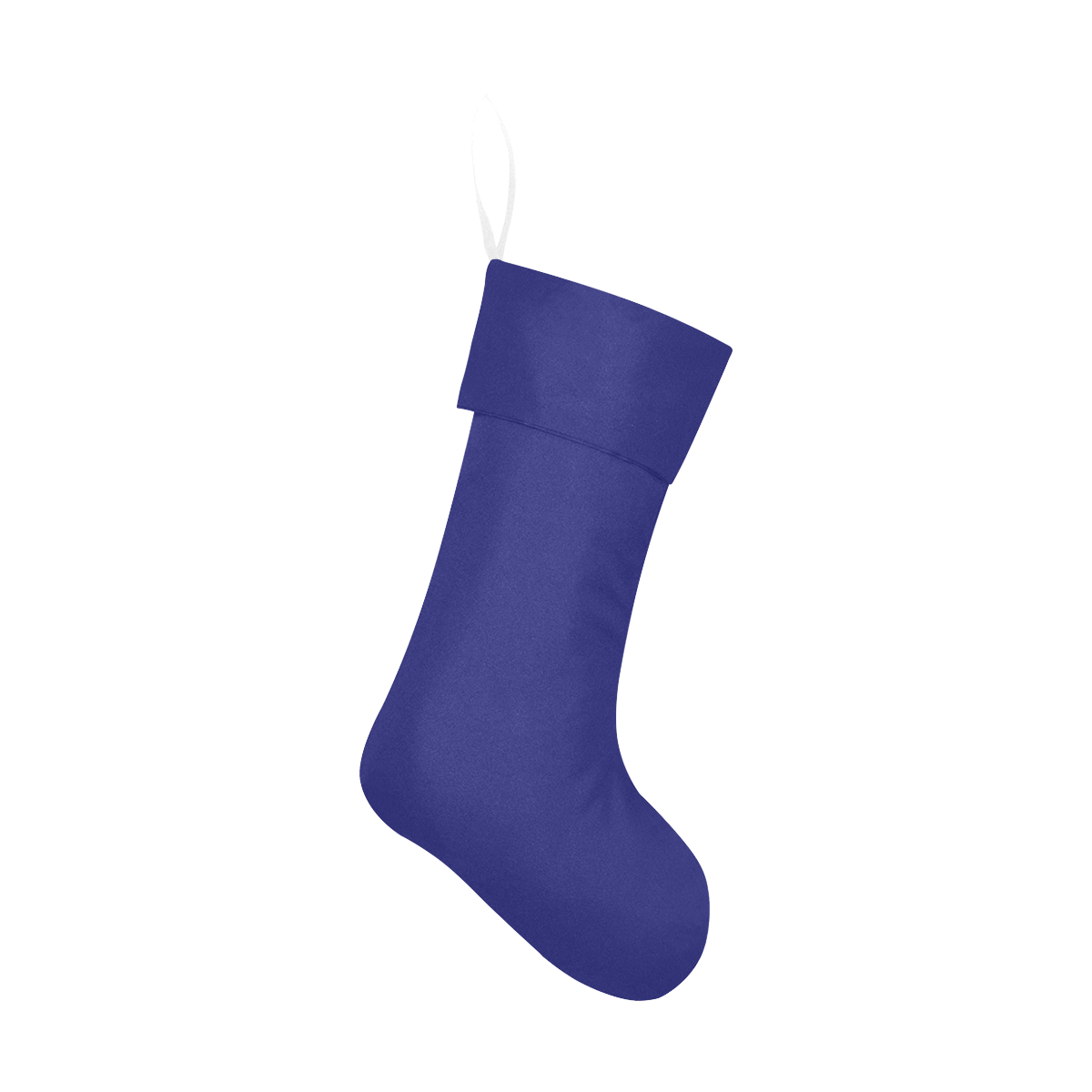 color midnight blue Christmas Stocking