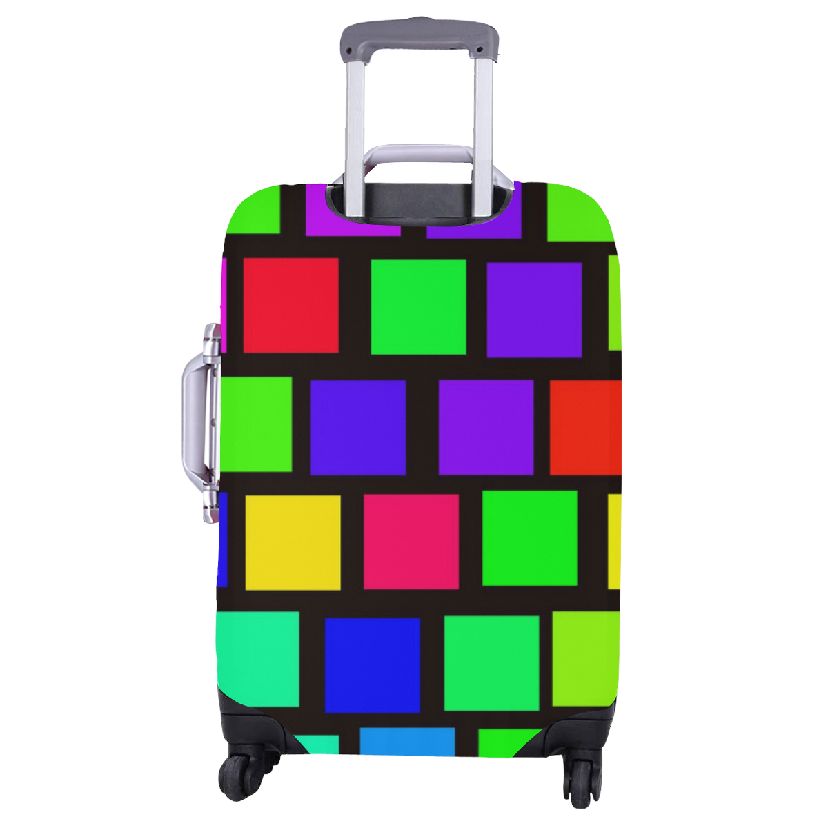 colorful checkered Luggage Cover/Large 26"-28"