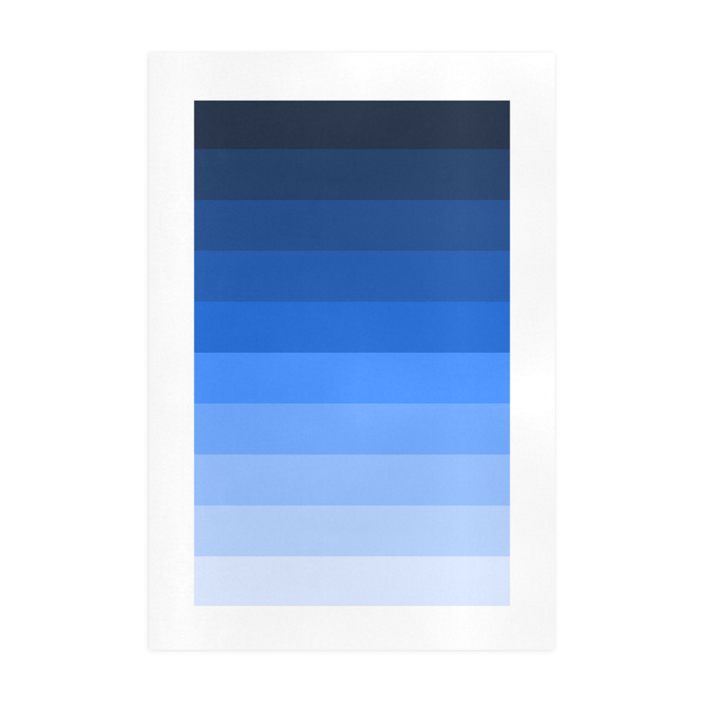 Blue stripes Art Print 19‘’x28‘’