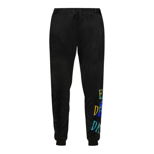 Break Dancing Colorful / Black Unisex All Over Print Sweatpants (Model L11)