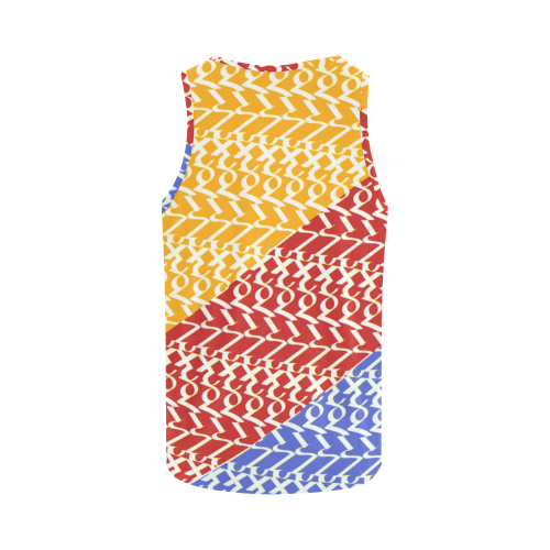 NUMBERS Collection 1234567 Multi Color Daytime All Over Print Tank Top for Men (Model T43)