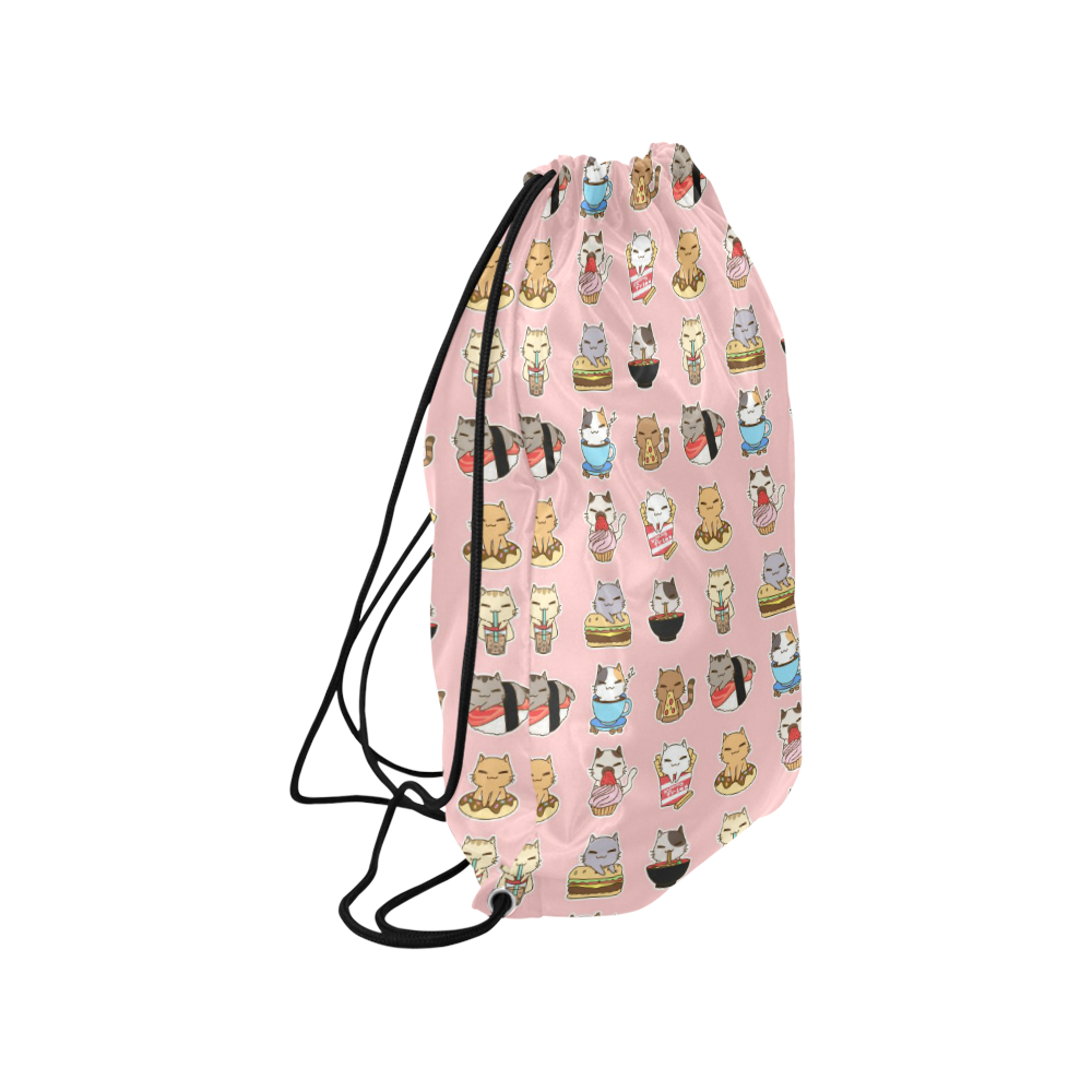 pink Medium Drawstring Bag Model 1604 (Twin Sides) 13.8"(W) * 18.1"(H)
