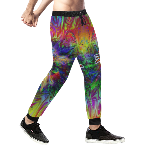 TheONE Savior - Butter Flowers Men's All Over Print Sweatpants (Model L11)