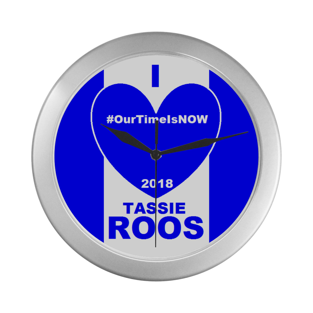 TASSIE ROOS Silver Color Wall Clock