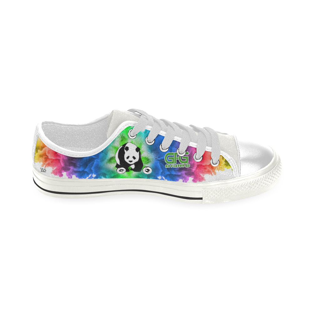 Panda Tennis Shoes (LT) Flavor Footwear Men's Classic Canvas Shoes (Model 018)