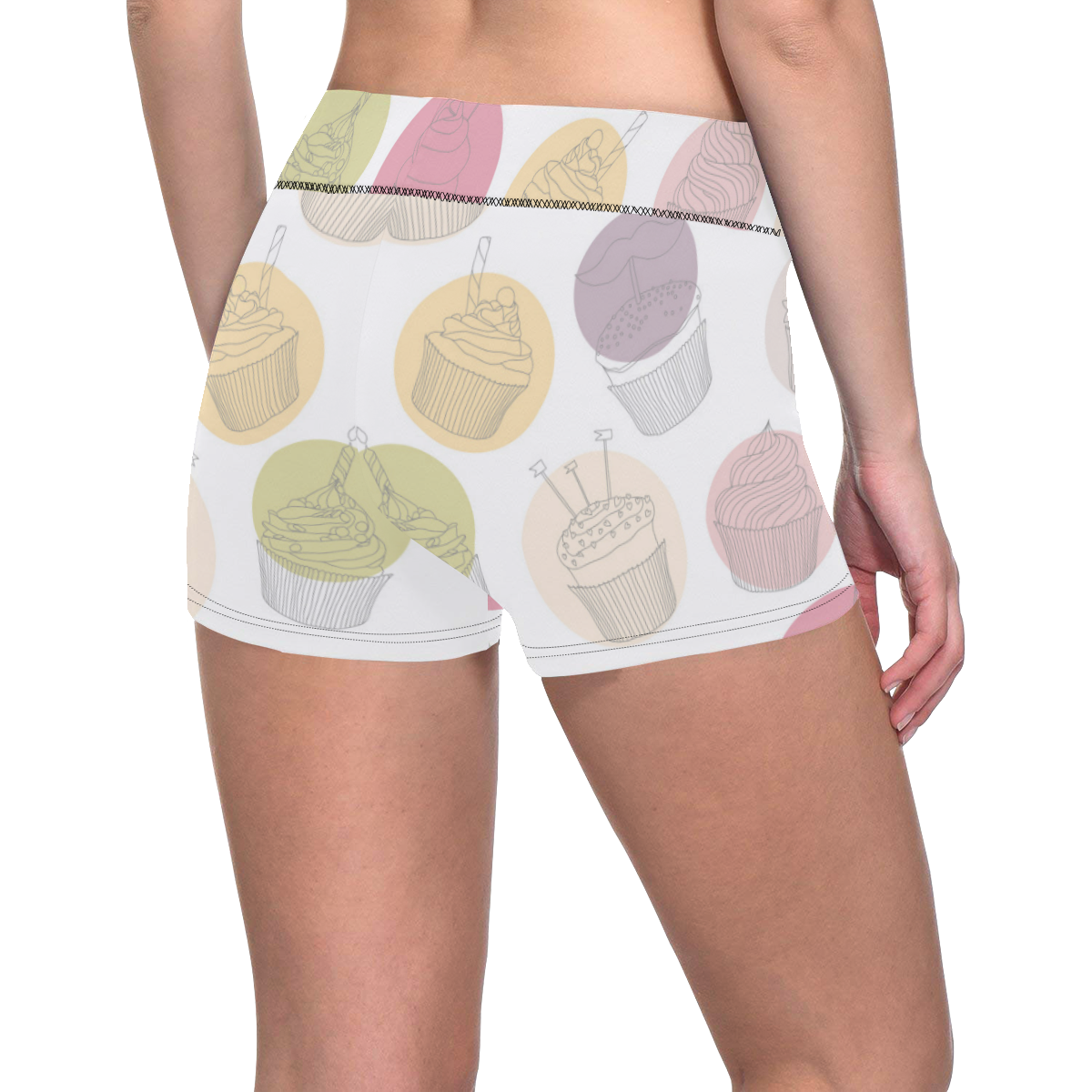 Colorful Cupcakes Women's All Over Print Short Leggings (Model L28)