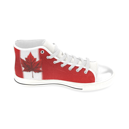 Canada Flag Sneakers Men's Canada Day Hightop Shoes Men’s Classic High Top Canvas Shoes (Model 017)