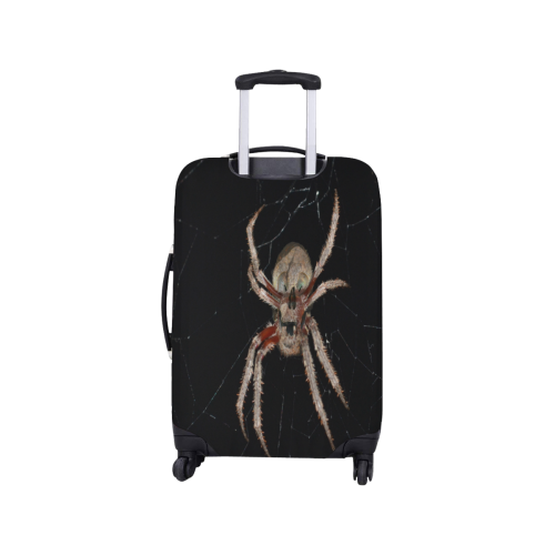 Creepy Living Skull Spider Luggage Cover/Small 18"-21"