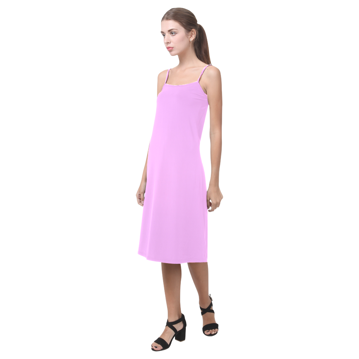 Pink Alcestis Slip Dress (Model D05)