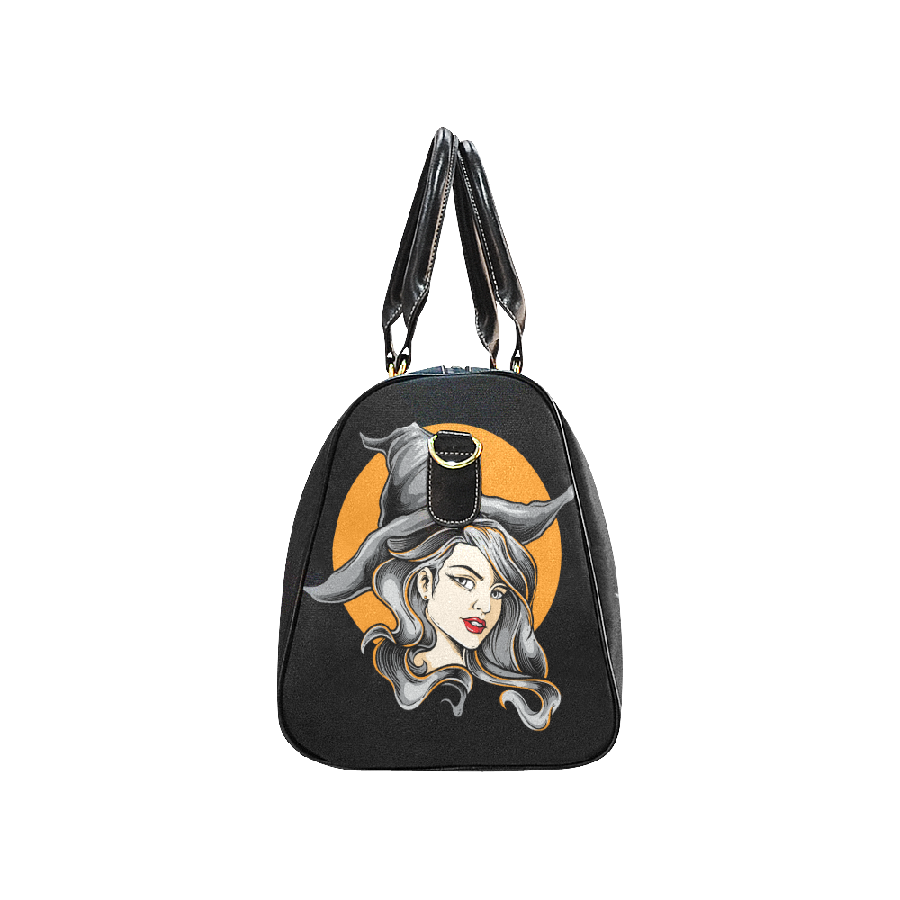 Witch Orange Moon Bag New Waterproof Travel Bag/Large (Model 1639)