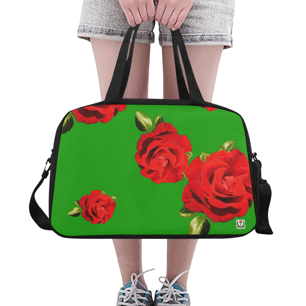 Fairlings Delight's Floral Luxury Collection- Red Rose Fitness Handbag 53086a4 Fitness Handbag (Model 1671)
