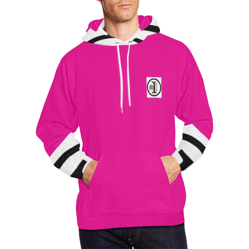 PINKY All Over Print Hoodie for Men (USA Size) (Model H13)