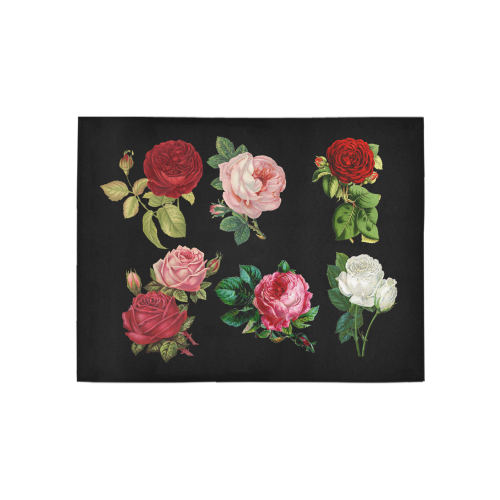 roses Area Rug 5'3''x4'