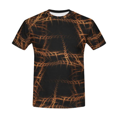 Trapped All Over Print T-Shirt for Men (USA Size) (Model T40)