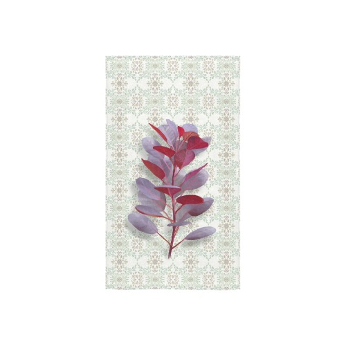 Red plant floral watercolor Custom Towel 16"x28"