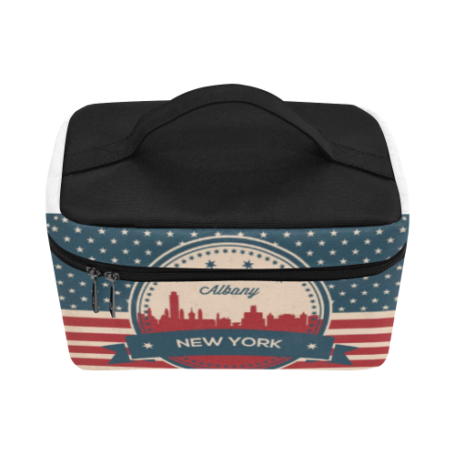 Albany New York Retro Skyline Lunch Bag/Large (Model 1658)
