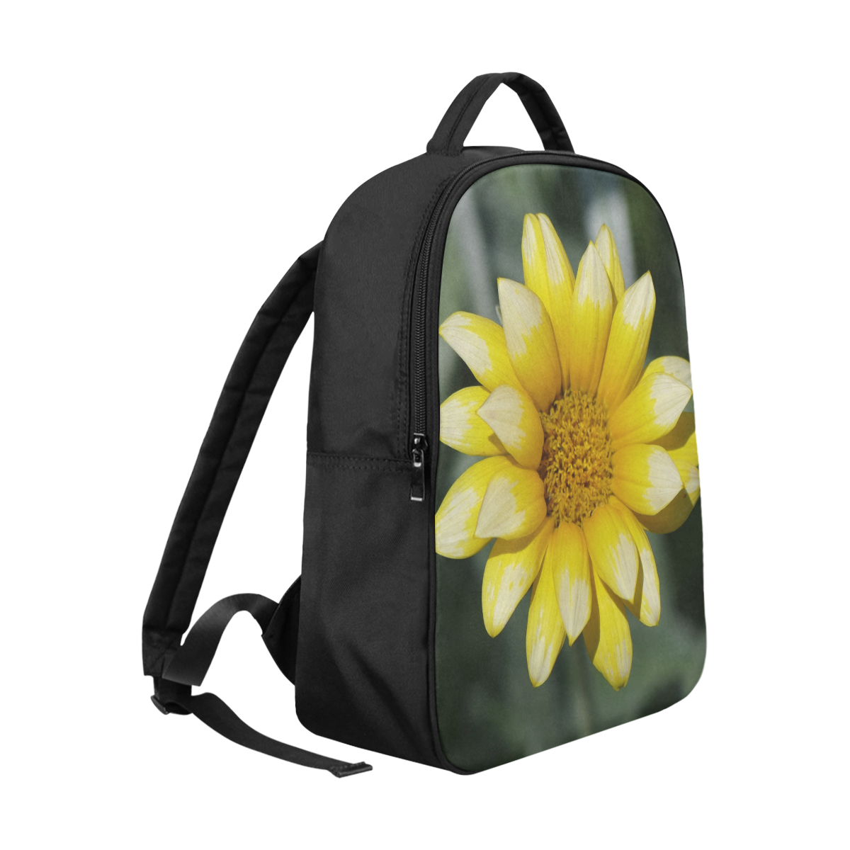 Yellow Flower, floral photo Popular Fabric Backpack (Model 1683)
