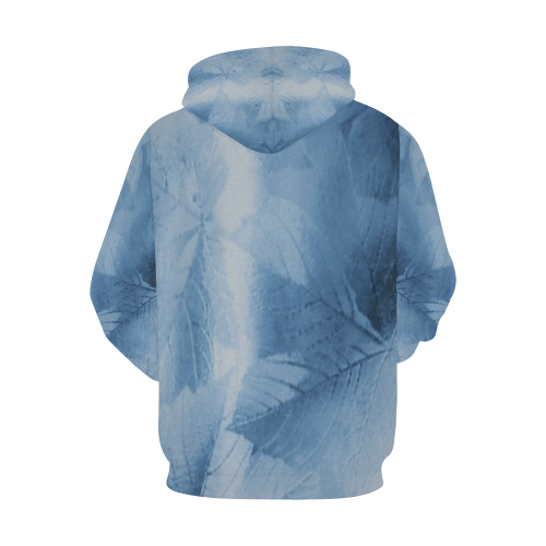 blueleafhoodie All Over Print Hoodie for Women (USA Size) (Model H13)
