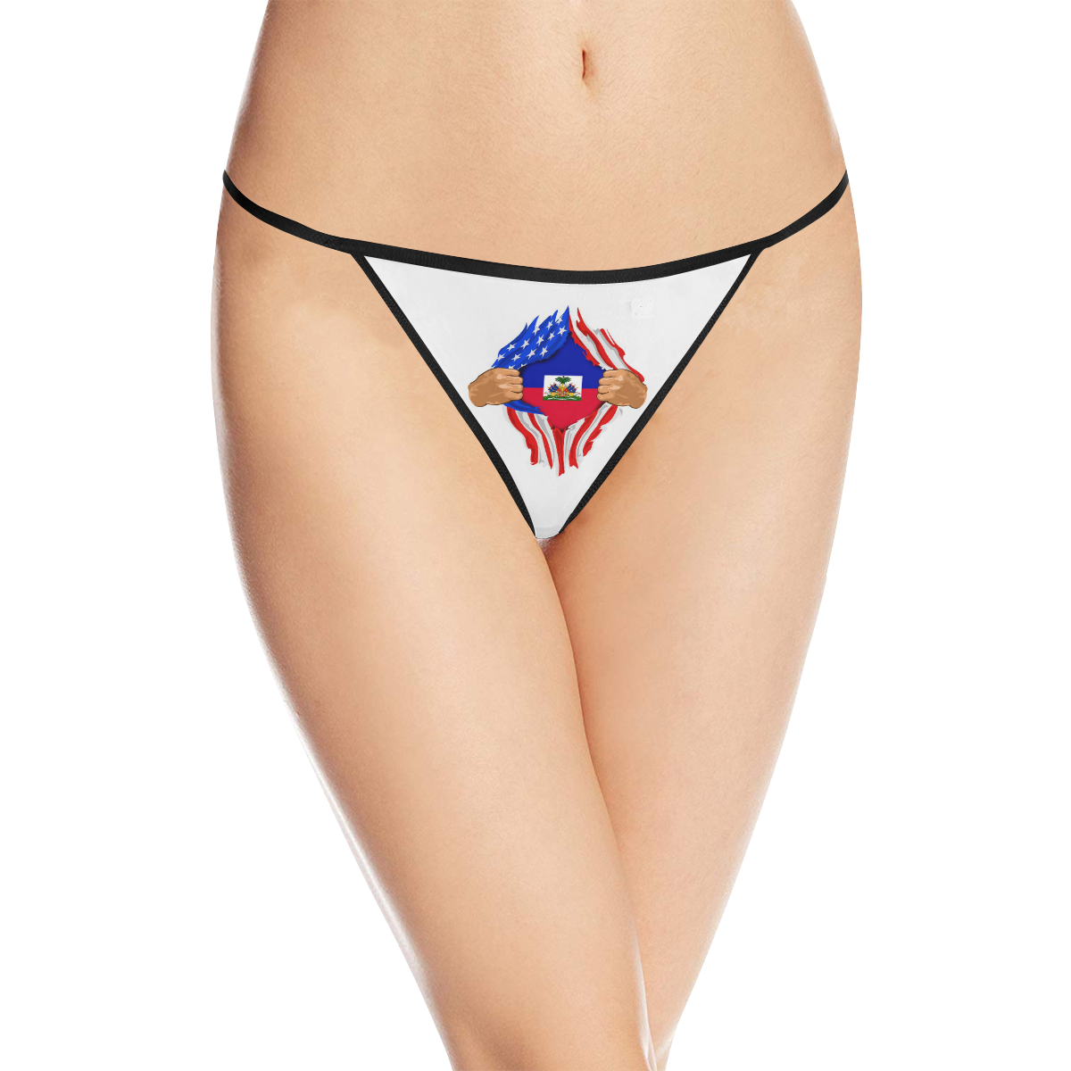 Haitian In My Bloodline Women's All Over Print G-String Panties (Model L35)