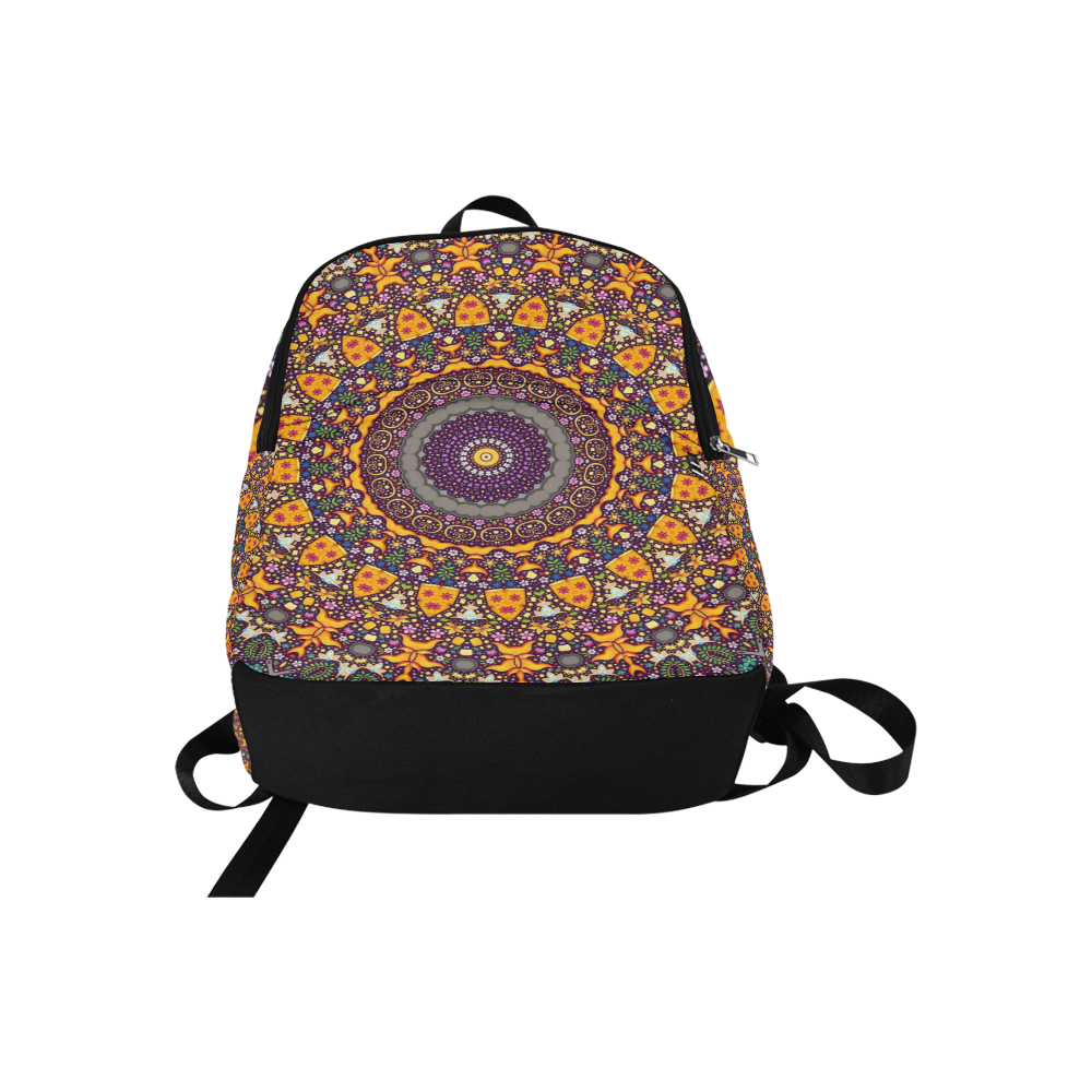 Woke Mayan Sun Spirit Rave Festival Fabric Backpack for Adult (Model 1659)